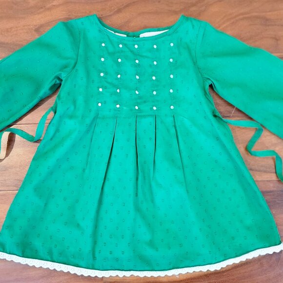 Well Dressed Wolf Green Swiss JuJu Dress 3T - Picture 1 of 4